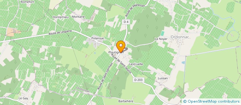 localisation de l'entreprise MONSIEUR BERNARD BARREYRE  ORDONNAC