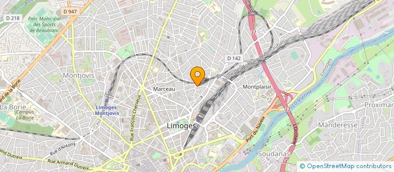 localisation de l'entreprise MONSIEUR BERNARD BARRIERE à LIMOGES