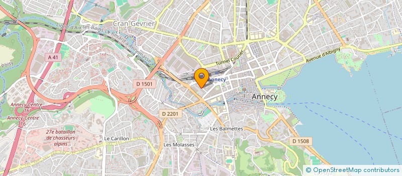 localisation de l'entreprise MONSIEUR BERNARD BARRUCAND à ANNECY