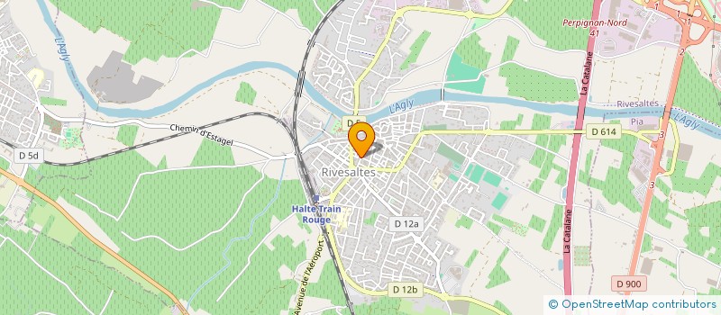 localisation de l'entreprise MONSIEUR BERNARD BARSSIEUGUES  RIVESALTES