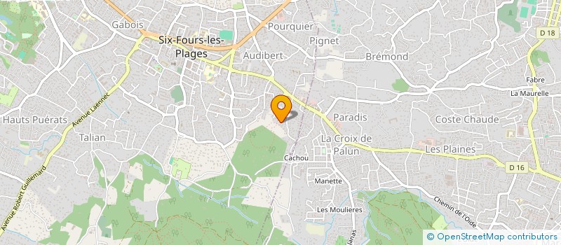 localisation de l'entreprise MONSIEUR BERNARD BARTHELEMY à SIX-FOURS-LES-PLAGES
