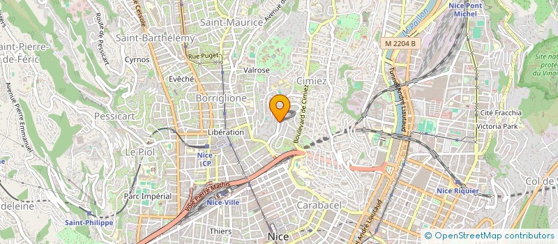 localisation de l'entreprise MONSIEUR BERNARD BASSO-BONDINI  NICE