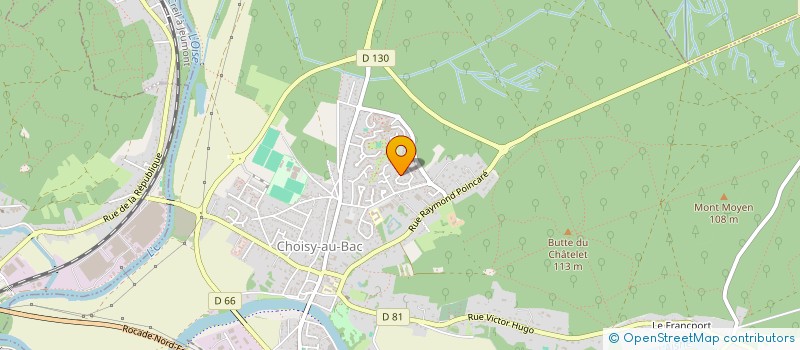 localisation de l'entreprise MONSIEUR BERNARD BASTIDE  CHOISY-AU-BAC