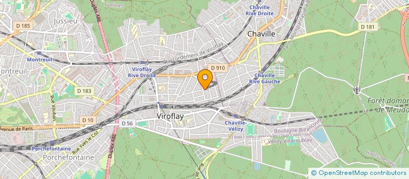 localisation de l'entreprise MONSIEUR BERNARD BASTIEN  VIROFLAY