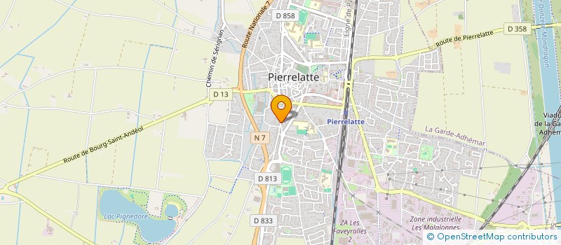 localisation de l'entreprise MONSIEUR BERNARD BATTIAUX  PIERRELATTE