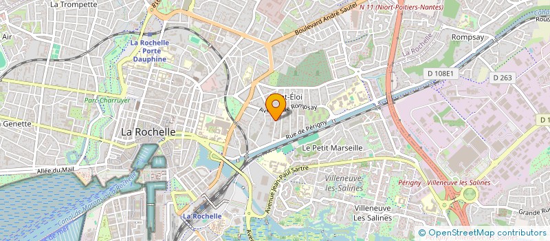 localisation de l'entreprise MONSIEUR BERNARD BATZENSCHLAGER  LA ROCHELLE