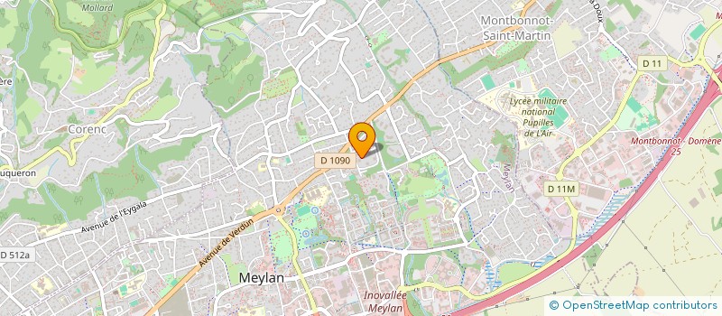 localisation de l'entreprise MONSIEUR BERNARD BAUD à MEYLAN