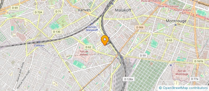 localisation de l'entreprise MONSIEUR BERNARD BAUDEL à MALAKOFF