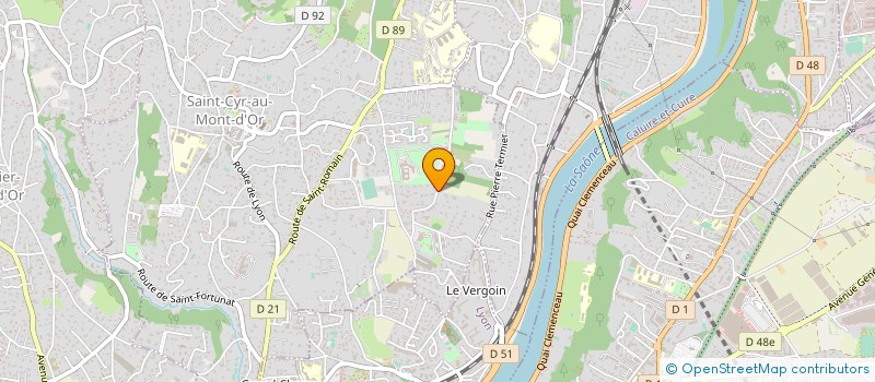 localisation de l'entreprise MONSIEUR BERNARD BAUDEQUIN  SAINT-CYR-AU-MONT-D'OR