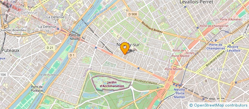 localisation de l'entreprise MONSIEUR BERNARD BAUDIN à NEUILLY-SUR-SEINE