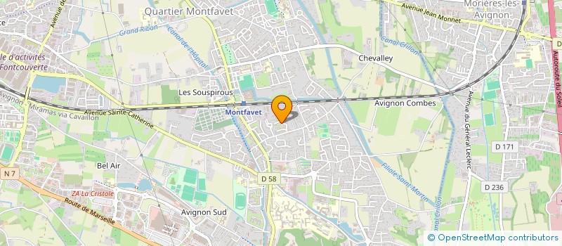 localisation de l'entreprise MONSIEUR BERNARD BAUDOUIN à AVIGNON