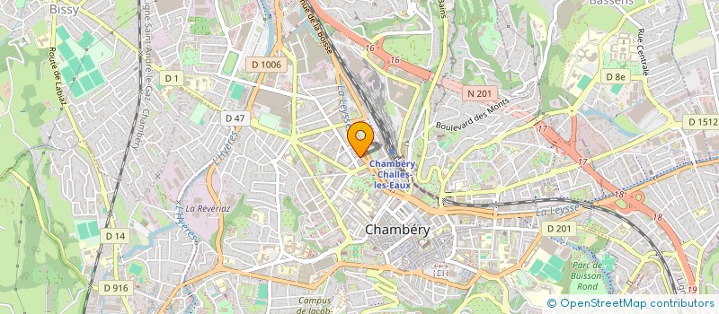 localisation de l'entreprise MONSIEUR BERNARD BAYET à CHAMBERY