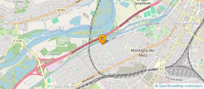 localisation de l'entreprise MONSIEUR BERNARD BAZAINE  MONTIGNY-LES-METZ