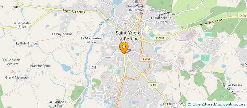 localisation de l'entreprise MONSIEUR BERNARD BAZERT à SAINT-YRIEIX-LA-PERCHE