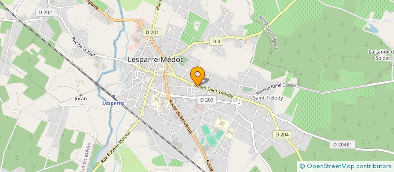 localisation de l'entreprise MONSIEUR BERNARD BAZINGETTE  LESPARRE-MEDOC