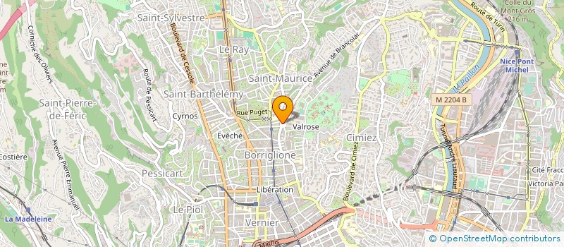 localisation de l'entreprise MONSIEUR BERNARD BAZZINI à NICE