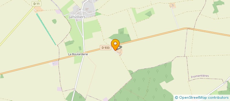 localisation de l'entreprise MONSIEUR BERNARD BEAUDOIN  JANVILLIERS