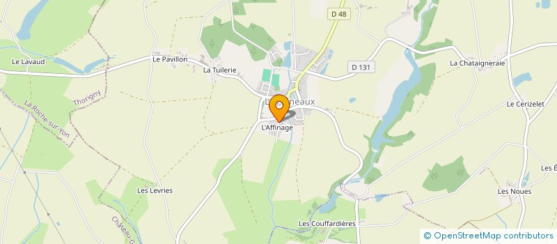 localisation de l'entreprise MONSIEUR BERNARD BEAUDON  LES PINEAUX