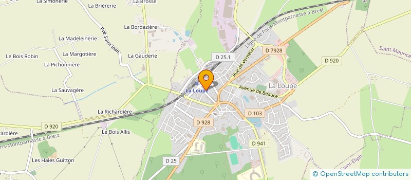 localisation de l'entreprise MONSIEUR BERNARD BEAUPERE à LA LOUPE