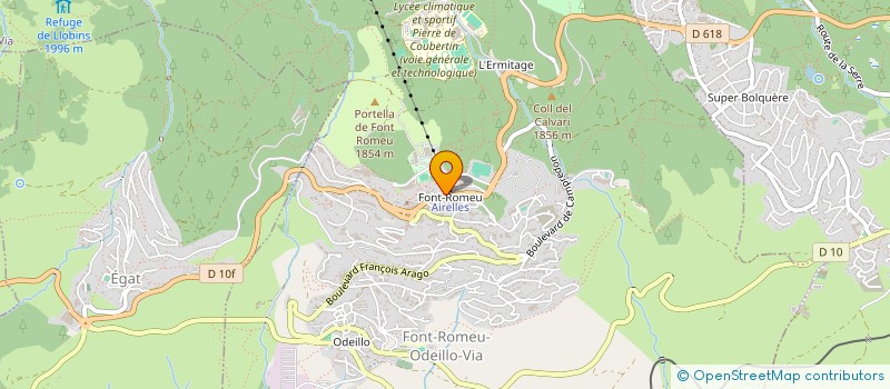 localisation de l'entreprise MONSIEUR BERNARD BEAUVIVRE  FONT-ROMEU-ODEILLO-VIA