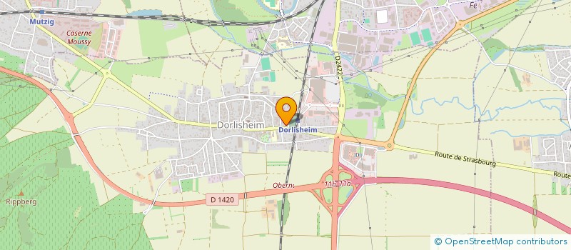 localisation de l'entreprise MONSIEUR BERNARD BECHT  DORLISHEIM