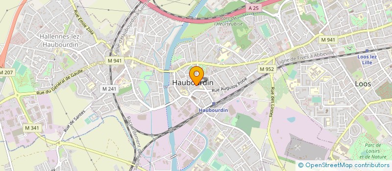 localisation de l'entreprise MONSIEUR BERNARD BEGHAIN  HAUBOURDIN