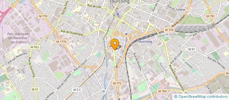 localisation de l'entreprise MONSIEUR BERNARD BEGHIN  TOURCOING