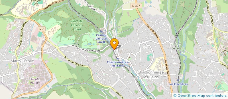 localisation de l'entreprise MONSIEUR BERNARD BEGIC  CHARBONNIERES-LES-BAINS