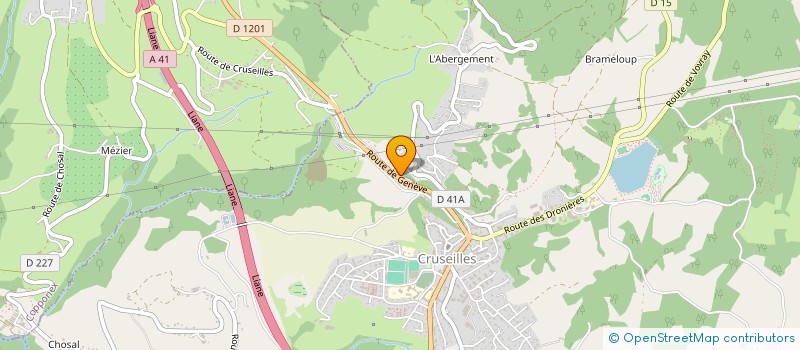 localisation de l'entreprise MONSIEUR BERNARD BEL  CRUSEILLES