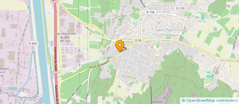 localisation de l'entreprise MONSIEUR BERNARD BELIARD à SAINT-PAUL-TROIS-CHATEAUX