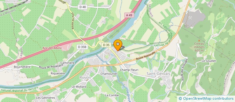 localisation de l'entreprise MONSIEUR BERNARD BELLE  SAINT-GERVAIS