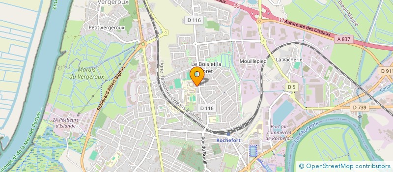 localisation de l'entreprise MONSIEUR BERNARD BELLICAULT  ROCHEFORT