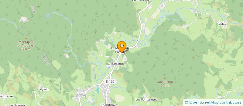 localisation de l'entreprise MONSIEUR BERNARD BENADI  BROYE