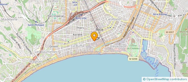 localisation de l'entreprise MONSIEUR BERNARD BENAYCH à NICE