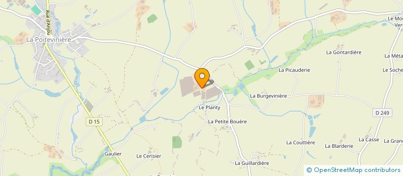 localisation de l'entreprise MONSIEUR BERNARD BENETEAU  BEAUPREAU-EN-MAUGES