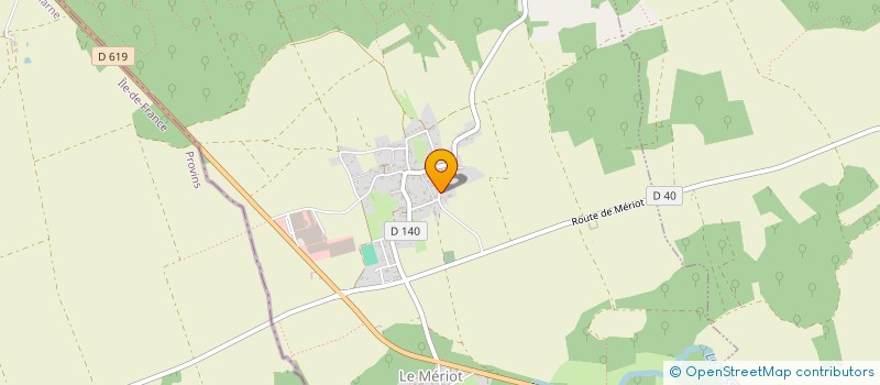 localisation de l'entreprise MONSIEUR BERNARD BENOIST  LE MERIOT