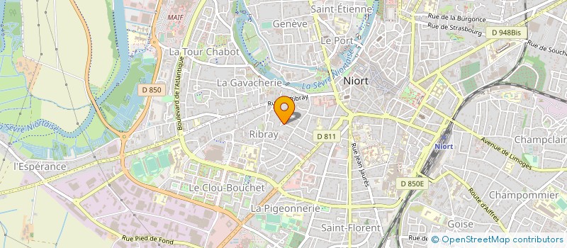 localisation de l'entreprise MONSIEUR BERNARD BERCIER à NIORT