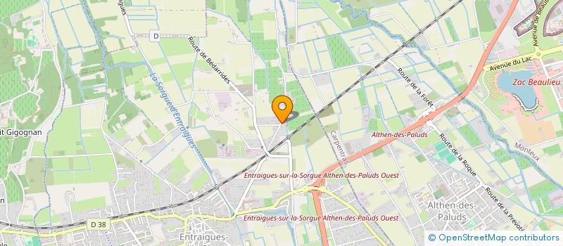 localisation de l'entreprise MONSIEUR BERNARD BERGER  ENTRAIGUES-SUR-LA-SORGUE