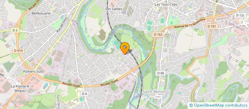 localisation de l'entreprise MONSIEUR BERNARD BERNADAC  SAINT-BENOIT