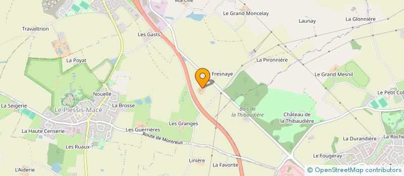 localisation de l'entreprise MONSIEUR BERNARD BERTHELOT  LONGUENEE-EN-ANJOU