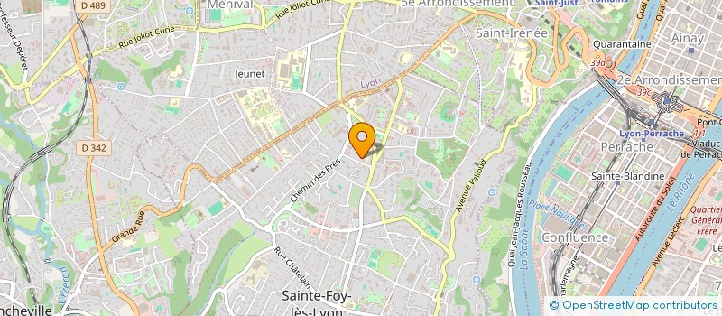 localisation de l'entreprise MONSIEUR BERNARD BERTHET  SAINTE-FOY-LES-LYON