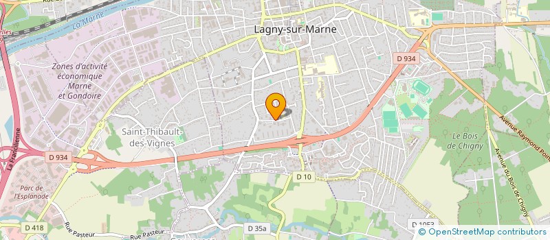 localisation de l'entreprise MONSIEUR BERNARD BERTHOT  LAGNY-SUR-MARNE