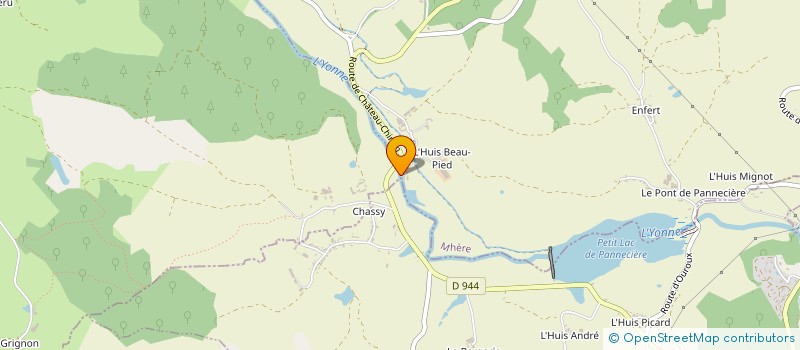 localisation de l'entreprise MONSIEUR BERNARD BERTIN  MONTREUILLON