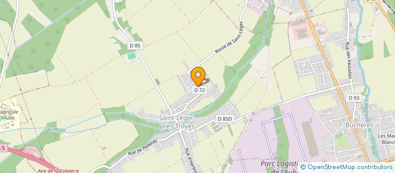 localisation de l'entreprise MONSIEUR BERNARD BERTRAND  SAINT-LEGER-PRES-TROYES