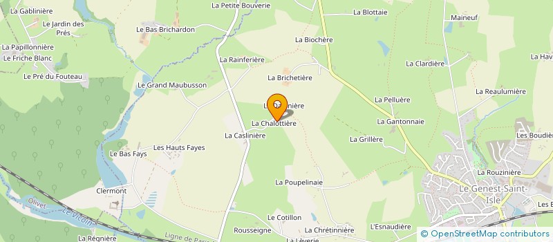 localisation de l'entreprise MONSIEUR BERNARD BESNIER  AHUILLE