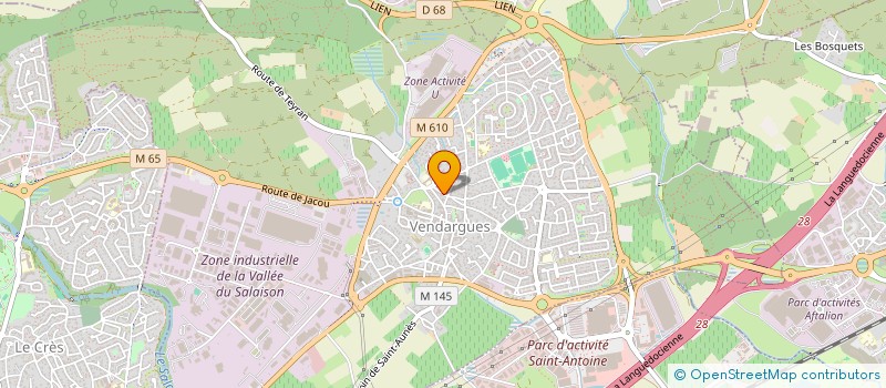 localisation de l'entreprise MONSIEUR BERNARD BESOMBES à VENDARGUES