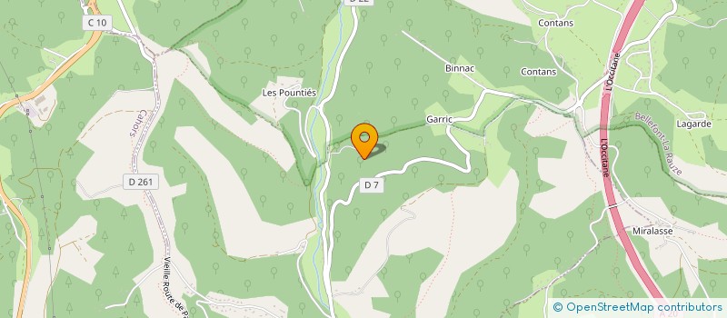 localisation de l'entreprise MONSIEUR BERNARD BESSAC  BELLEFONT-LA RAUZE