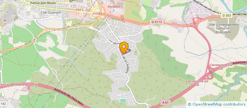 localisation de l'entreprise MONSIEUR BERNARD BESSON  CARCASSONNE