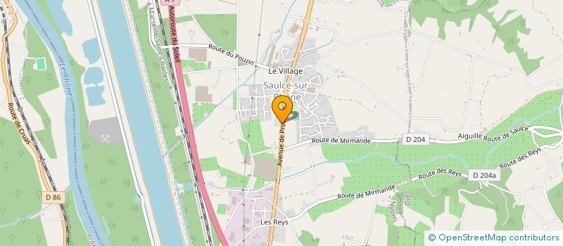 localisation de l'entreprise MONSIEUR BERNARD BESSON  SAULCE-SUR-RHONE