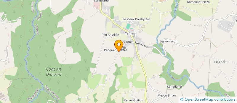 localisation de l'entreprise MONSIEUR BERNARD BEUDIN  TREMEL